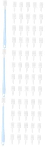 minkissy 3 Ensembles Brosse de Toilette Brosse de Nettoyage récipients en Laiton avec couvercles épurateur de Cuvette de Toilette Disposable Toilet Brush balayette Accessoires Jetable Japon