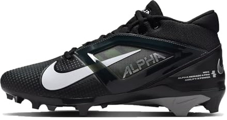 Nike Alpha Menace 4 Elite Football Cleats (FD7036-600, University Red/Team Red/Black/White)