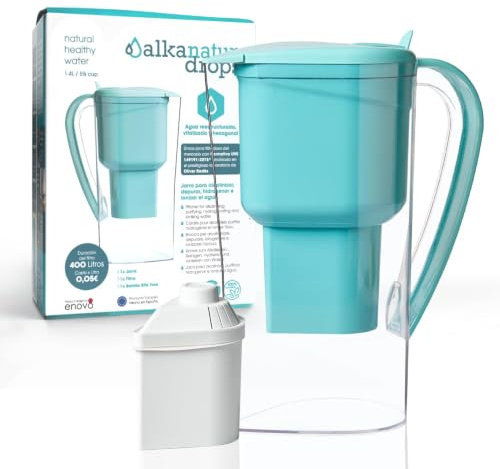 Jarra Filtradora Agua Grifo ALKANATUR Drops 1,4 L con Filtro Original