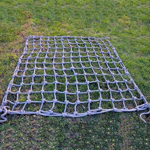 Filet d'escalade robuste pour enfants - Filet d'extérieur pour balcon, cabanes dans les arbres, structures de jeu et parcours d'obstacles militaires (1 x 3 m) durable et polyvalent