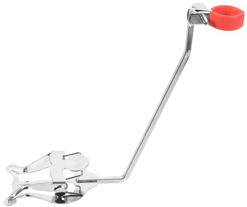 PRETYZOOM Metallischer Marschgabel Notenhalter für Klarinette und Trompete Kompakter Lyra Clip in Rot Stabiler Musikclip für Marschkapellen und Unterwegs