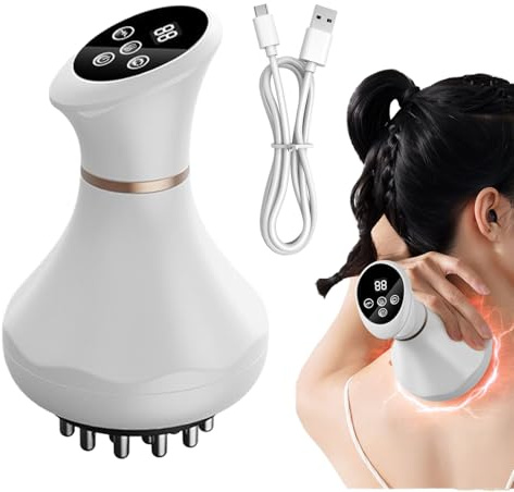 Massaggiatore Elettrico Per La Schiena Massaggiatore Manuale Senza Fili con | Strumento per Massaggio alle Spalle per il Rilassamento di Schiena, Collo, Braccia, Gambe, Addo