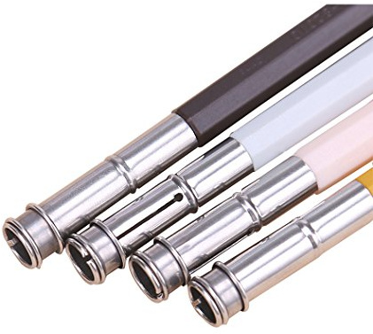 SIPLIV Doppelkopf Bleistifthalter Bleistifte-Extender für Skizze & Kohlebleistift, 6 Stück pro Set