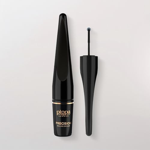 Pippa of London Precision Roller Dipliner Waterproof Black Liquid Eyeliner with Roll-on Applicator