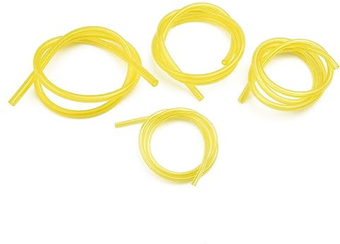 SRGDRR 4pcs Petrol Fuel Gas Line Hose PU Petrol Line For Trimmer Chainsaw Blower Engine 4 Sizes Hose For Ordinary 2-Stroke Small Engine spare parts