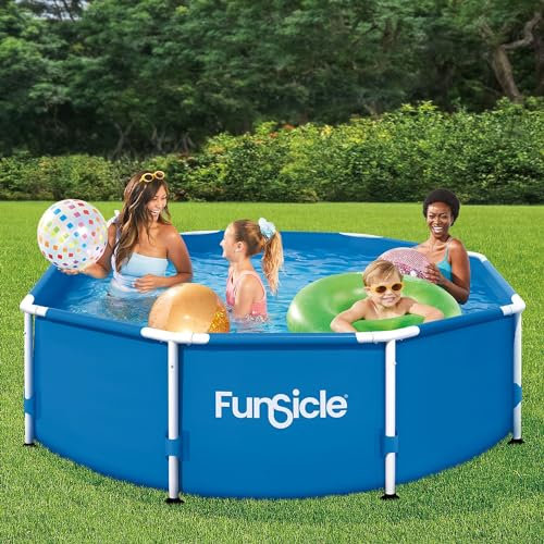 FUNSICLE Piscine Tubulaire Ronde Activity Pool Ø 2,44m x h 76cm