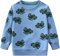 CM-Kid Jungen Sweatshirt Langarm Pullover Kinder Bunt Shirts Frühling Winter Warm Tops 3 4 Jahre Traktor Blau Gr.104