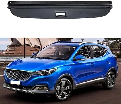 REAGAR Versenkbare Laderaumabdeckung für MG ZS EV MGZS ZX ZST 2018 2024 2023 2022, hintere Gepäckablage Sicherheits Gepäckträgerabdeckung Tonneau-Abdeckung Sichtschutzabdeckung