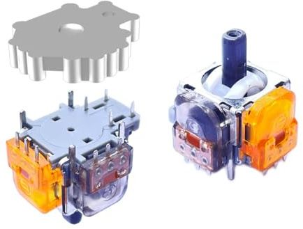 ElecGear 2 x TMR joystick och avlödningsvärmeplatta ersättning för PS4-kontroll, TMR hallkontrollpinne och reparationsverktyg för lödningsvekar – (TMR-DS4)