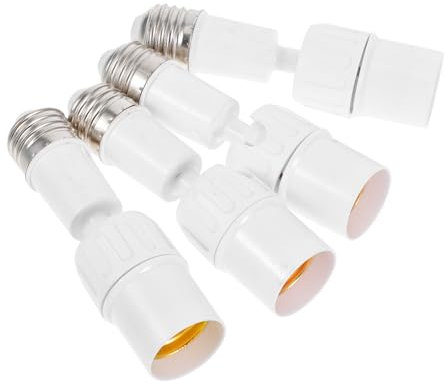 Gatuida 4piezas Portalámparas De Casquillo Adaptador De Luz Para Iluminación Interior y Exterior De Rotación Flexibilidad Para De Iluminación