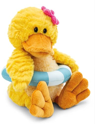NICI Kuscheltier Ente Pooline 25cm mit Schwimmreifen - gelb - Stofftier aus weichem Plüsch, niedliches Plüschtier zum Kuscheln und Spielen, für Kinder & Erwachsene, tolle Geschenkidee - 62895