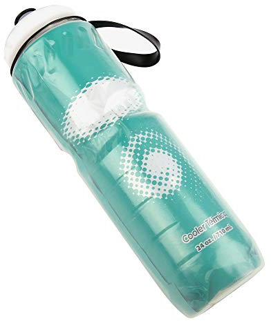 Sparrow Angel Sport Wasserbecher 710 ml Fahrrad wasserflasche Outdoor Doppelschicht Thermisch Haltung Sport Flasche heiß kalt Wasser Radfahren wasserflasche Radfahren ausrüstung (Color : Green)