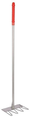 Red Gorilla Tubtrug Tidee Rake 80cm Lightweight Steel with Red Plastic Grip for Stable Hay Bedding or Garden Use