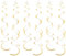 36 Pezzi Decorazioni per Feste a Spirale da Appendere Stelle Filanti in Plastica Decorazione a Spirale per Soffitto per Compleanno Matrimonio Anniversario Decorazione Natalizia (Oro)