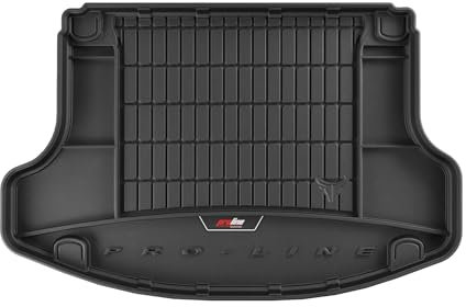 FROGUM ProLine 3D Gummimatte Exklusive Auto Kofferraummatte Kofferraumwanne mit Logo für Hyundai i30 III N Performance ab 2017 | Bequemer Organiser | Die höchsten Kanten | Elegantes Design