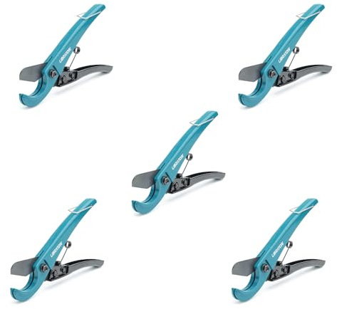 Libraton Cortatubos PEX, 0-31mm Cortador PEX, 5 Piezas Cortador de tubos, Herramientas de corte de tubos para Mangueras y tubo de flexible plástico, PEX, delgado PVC, PPR