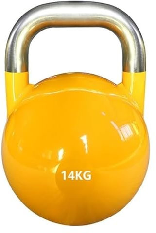 Massive Kettlebell aus Stahl for Männer und Frauen, ergonomisch gestaltet for Ganzkörpertraining und Krafttraining (Größe: 14 kg)