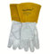 Guantes de soldadura de cuero LIQUIDSTEEL vendidos/par de 3 - alta protección térmica, resistentes al calor, ideales para soldar, tamaño (M/8)