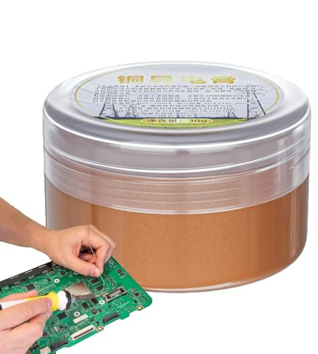 Cuivre graisse - 30 g de graisse pour contacts électriques AD | Température à haute graisse au cuivre pour les plaquettes de frein | Antarcrosion diélectrique diélectrique électrique pour l'électroniq