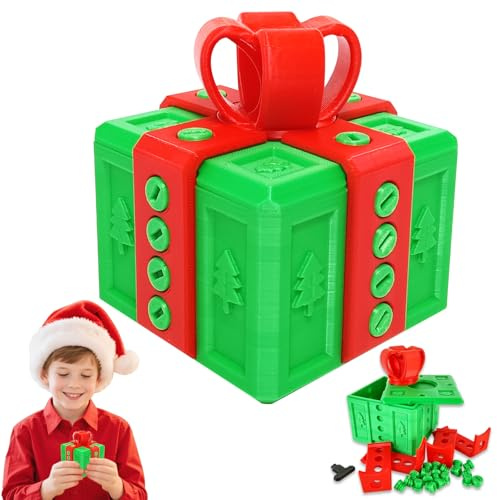 Irriterande 3D-Tryck-Presentlåda, 8 cm Irriterande Presentask Riktigt irriterande Twist Förvaringslåda Present till Familjevänner Små Smycken
