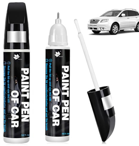 ZENQARI 2 Pezzi Penna Ritocco Carrozzeria 12ml per Auto, Nero, Kit Riparazione Graffi e Ammaccature per Proprietari di Auto Private, Carrozzerie, Noleggio Auto