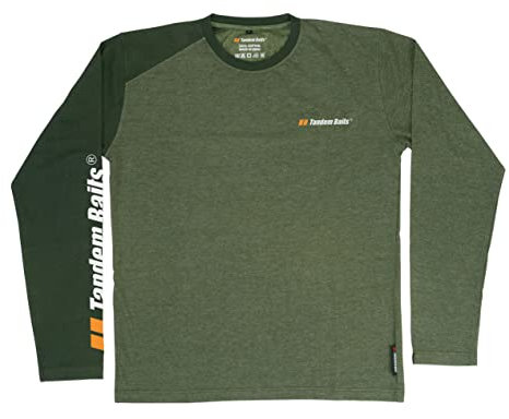 TANDEM BAITS Herren Longsleeve T-Shirt | Angel Tshirt für Männer | Tactical T-Shirt für Herren | Atmungsaktiv und Leicht | Camping Angeln Wandern Outdoor Sport Training | Angelzubehör Fishing Size XXL