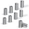 10 inserti filettati M8 su M6, elemento di fissaggio hardware interno 15 mm, maschio femmina, dado di riduzione in acciaio inox, strumento di riparazione hardware (10)