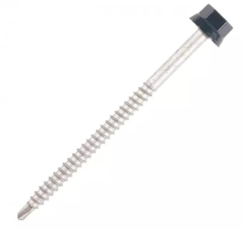 100 Vis pour bacs acier D. 6,3 mm L. 160 mm ZAMATOP-Z TH12 pour le Zed - RAL 8012