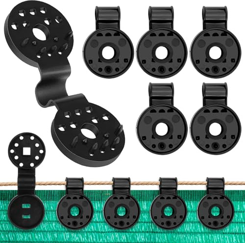 Tuofang 50 Clips de Red de Sombra, Clips para Toldos y Lonas, Enganches para Toldos Exterior, Clip Especial con Ojal, Utiliza Principalmente en Invernaderos, Jardines (50PCS)