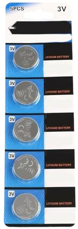 Xanorrg Pulsante capacità 160/200 mAh Batteria Cella 3V per Tasto Auto Calcolatrice del Telecomando Cella 1 Foglio/Giocattolo da 5 unità