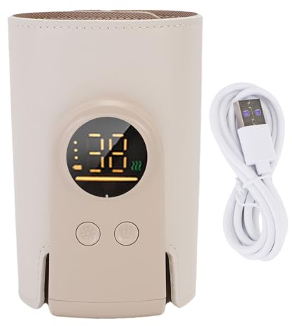 Oreilet Scaldabiberon Portatile, Bollitore Acqua Calda Viaggio Ricaricabile Senza Fili per, Tè, Caffè, Bollitore Elettrico, Scaldalatte A Temperatura Costante per Materno