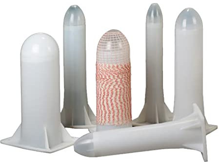 MAQA 1 pz Tubo per arrosti e salumi in plastica da 86 a 160 mm, imbuto con ogiva per applicazione rete sugli insaccati 86 mm