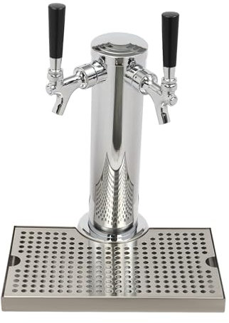 Columna de cerveza con 2 grifos para cerveza y otras bebidas
