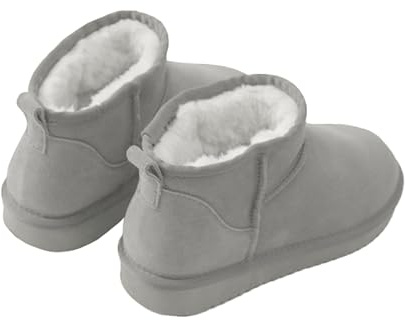 tinbarry Stivaletti da donna stivali invernali mini stivali imbottiti caldi da donna stivali da neve piatti scarpe invernali stivali slip-on stivali da neve per esterni