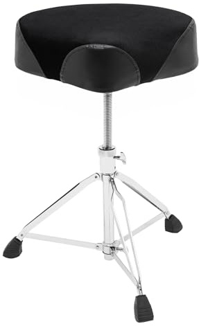 KEESUNG Tabouret de batterie rembourré extra épais - Portable - Chaise de tambour pliable - Hauteur réglable de 45 à 68 cm - Pour bureaux, piano, salles d'étude, studios d'art