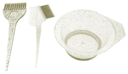 iplusmile Data [ Set Di Pennello e Ciotola Per Tintura Dei Chioma 3 Pezzi Setole Flessibili e Ciotola Spessa Per Miscelare, Adatto Per Saloni Professionali e Uso Personale a Casa