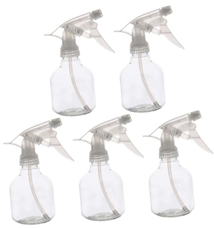 Hemobllo 5piezas Botella De Spray Vacía De Botella De Spray Para Peinar El Cabello y Pulverizar Agua Para Plantas Para Limpieza Del Hogar y Jardinería