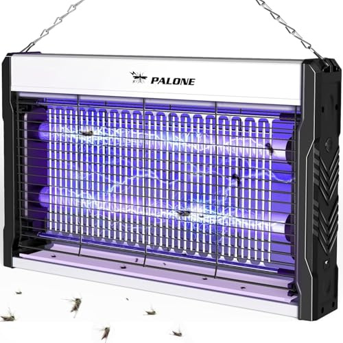 PALONE 3200V Insektenvernichter Elektrischer, 2 LED-UV-Licht Mückenfalle & Fliegenfalle USB Bug Zapper für Innen Garten Wandmontierter Mückenlampe, Insektenlampe Gegen Mücken, Fliegen, Gnitzen