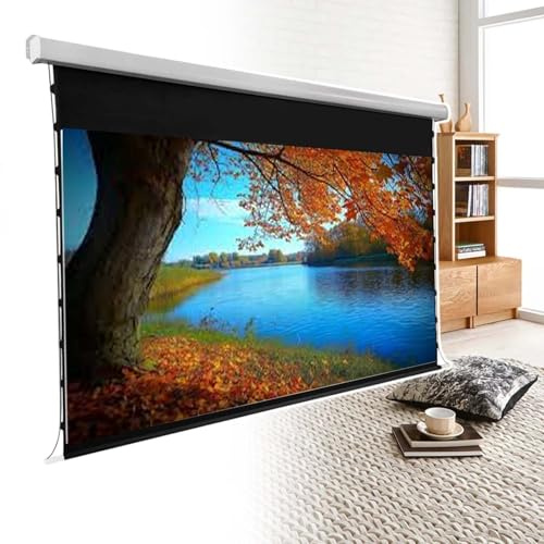 Electric Projector Screen 100 Inch 16:9 4K HD - Motorized, Cordless, Button Control for Movies and TV Shows