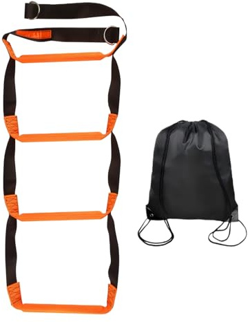 Scala per kayak a 4 gradini – Corda da imbarco, scala da 600 lbs durevole, scaletta da imbarco con custodia per yacht, motoscafo, canoa, nuoto all'aperto, avventura, facile da trasportare