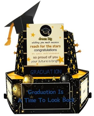 Genérico Tarjetas de Graduación 2026, Felicitaciones 3D, Tarjeta de ánimo para graduación, para Celebrar Hermanos Amigos Ceremonia Comida Banquete Eventos