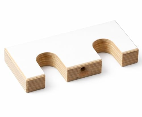 Clipboart® Skistöcke Wandhalterung aus Massivholz – Minimalistische Wandaufbewahrung für 1 oder 2 Paar Skistöcke – Platzsparend, langlebig & stilvoll – Made in Schreinerqualität