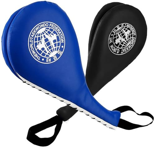 Retoteng 2 Pack Taekwondo Double Kick Target Pads Durable Strike Boxing Pads Martial Arts Equipment Karate Kickboxing Punch Pads MMA Practice for Kids Youth Adult
