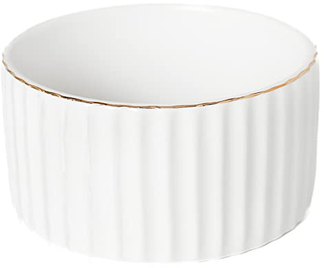 CROWNOS Paper Clip Holder for Desk Ceramic Paperclip Holders, Office Desktop Paperclips Binders Dispenser Organizer, White