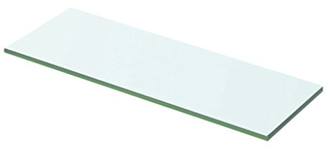 Tidyard Regalboden Glasregalboden Glasregal Glasablage Badablage Duschablage Glasboden Wandablage Badregal für Badezimmer, Glas Transparent 50 cm x 12 cm