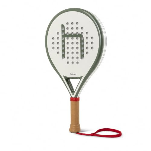 heinsa Carbon Padel Schläger mit Kanten Schutzband | Padel Tennisschläger für anspruchsvolle Spieler:in mit 100% Carbon Rahmen (1x Carbon Padelschläger)