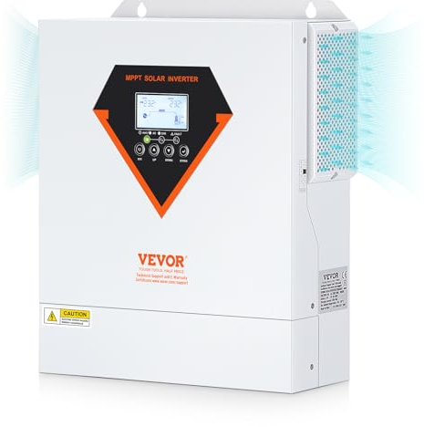VEVOR Inverter Ibrido da 3500W Convertitore Sole Ibrido 230V CA Onda Sinusoidale Pura Off-Grid con Regolatore di Carica Solare MPPT 60A Integrato, Inverteritore Solare Ibrido Regolatore MPPT Integrato