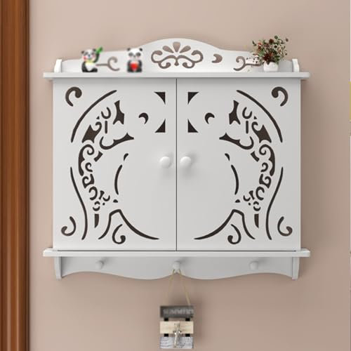 VDCVADKYE fuse box cover cabinet, Modern Distribution Box Counter Electric cover with hook for Bedroom Kitchen Home, Hide Pictures Cover Painting Hanging Pictures Decorative(C,46x42cm/18.1x16.5in)