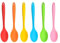 6 Pcs Silicone Spoons Set of Colorful Silicone Kitchen Spoons Heat-Resistant Cooking Spoon Cooking Spoons Nonstick Kitchen Spoon Cooking Tool for Cooking Baking Mixing