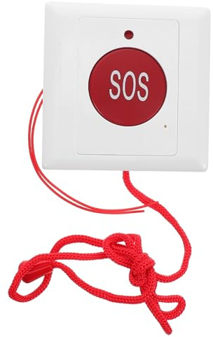 YARNOW Botón Sos Timbre De Llamada para Ancianos Dispositivo De Asistencia Montaje Pared para Casa y Viajes Pulsador De Emergencia